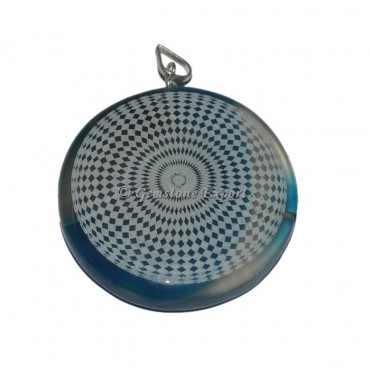 Square Design Disc Pendants