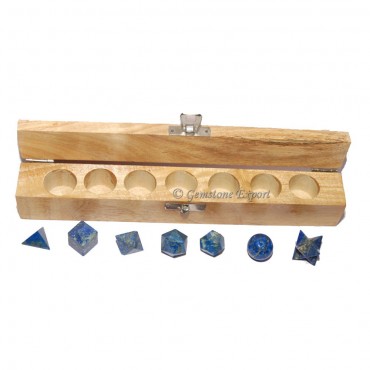 Lapis Lazuli 7 Stones  Geometry Set