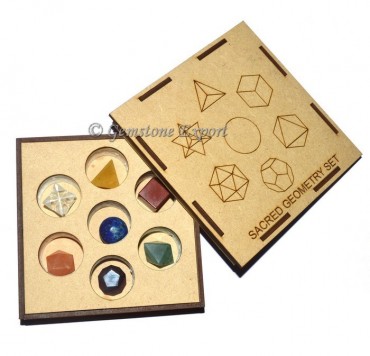 7 Chakra Sacred Geometry Set With Square Gift Box