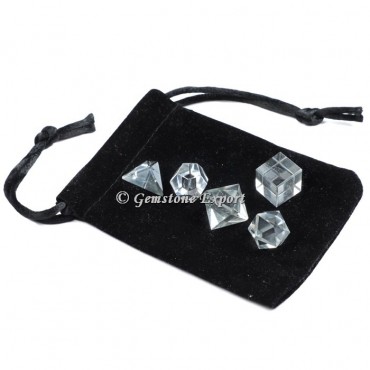 Crystal With Black Pouch