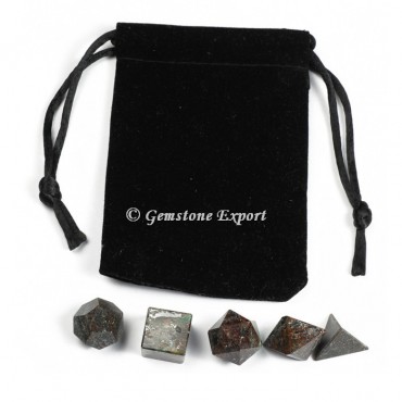 Indian Garnet With Black Pouch