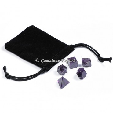 Amethyst With Black Pouch