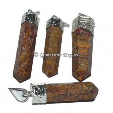 Calligraphy Stone Cap Pencil Pendants