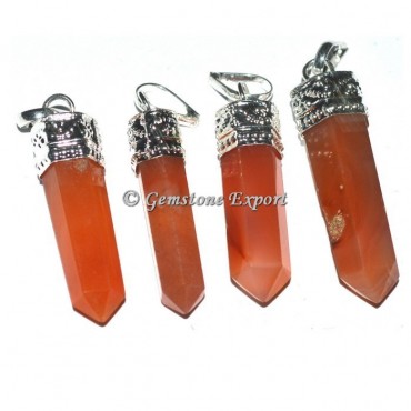 Carnelian Cap Pencil Pendants