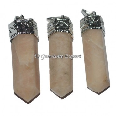 Moonstone Cap Pencil Pendants