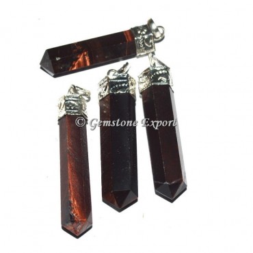 Red Tiger Eye Cap Pencil Pendants