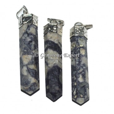 Indian Charoite Cap Pencil Pendants