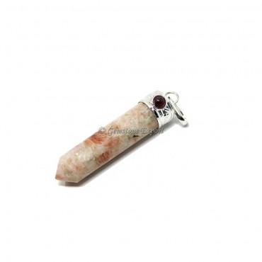 Sunstone Cap Pencil Pendants