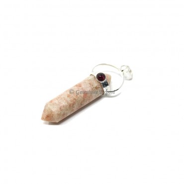 Sunstone Cap Pencil Pendants