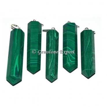 synthetic Malachite Pencil Pendants