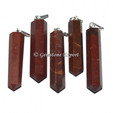 Red Jasper Pencil Pendants