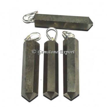 Pyrite Pencil Pendants