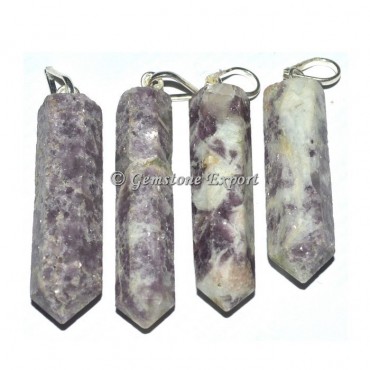 Lepidolite Pencil Pendants