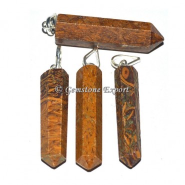 Calligraphy Stone Pencil Pendants