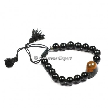 Black Tourmaline With Eye Yoga Bracelets