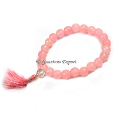 Faceted Rose Yoga Bracelets