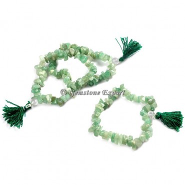 Green Aventurine Chips Yoga Bracelets