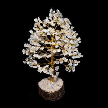 Crystal Quartz Golden Wire Tree(300 Chips)