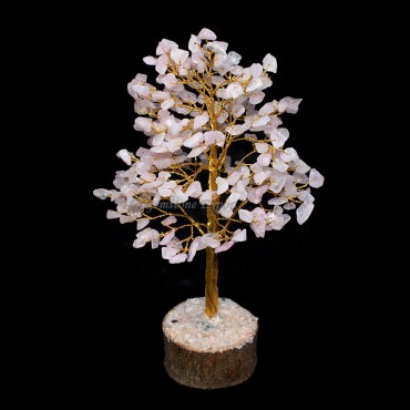 Rose Quartz Golden Wire Tree(300 Chips)