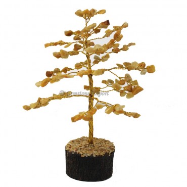 Yellow Aventurine Golden Wire Tree(150 Chips)