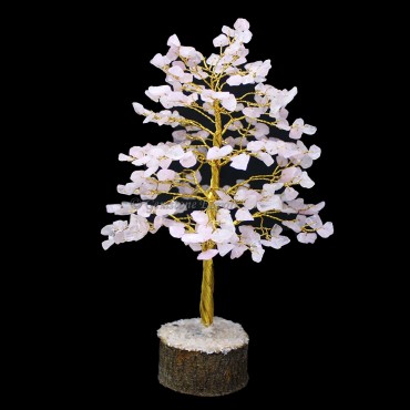 Rose Quartz Golden Wire Tree(300 Chips)