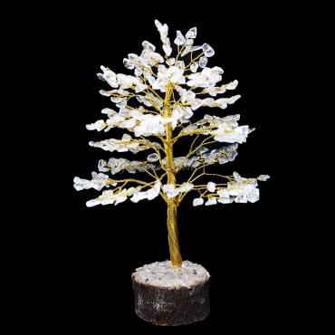 Crystal Quartz Golden Wire Tree(300 Chips)