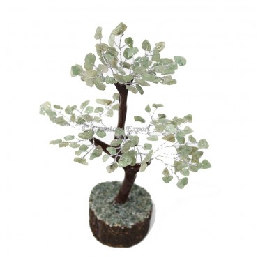 Green Aventurine Mseal Wire Tree(150 Chips)