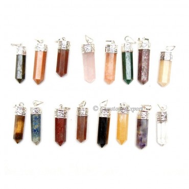 Mix Gemstone Pencil Pendants