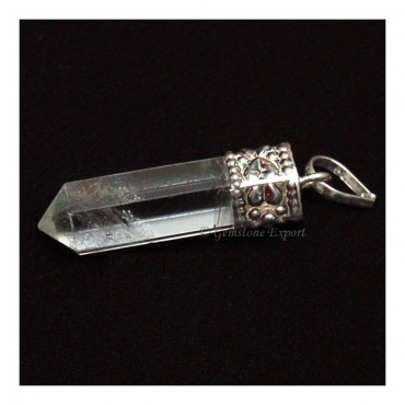 Crystal Quartz Pencil Pendants