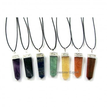 Chakra Pendants With Lather Cord