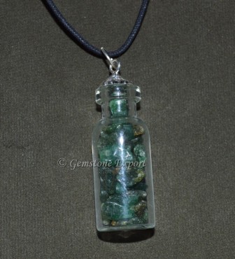 Green Jade Bottle Pendants