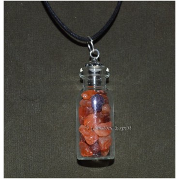 Red Carnelian Bottle Pendants