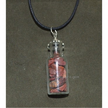 Red Jasper Bottle Pendants