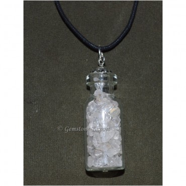 Clear Quartz Bottle Pendants