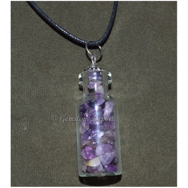 Amethyst Bottle Pendants