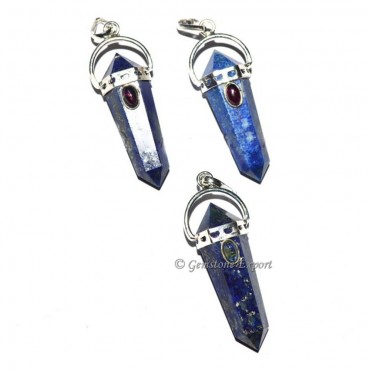 Lapis Lazuli Double Point Pendants