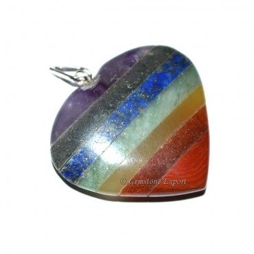 Chakra Bonded Heart Pendants