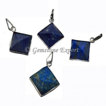 Lapis Lazuli Pyramid Pendants