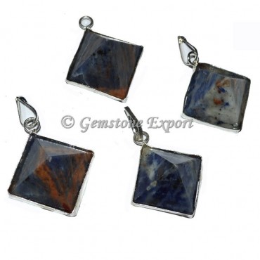 Sodalite Pyramids Pendants