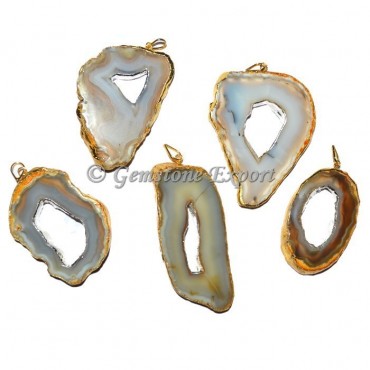 Agate Slices Pendants