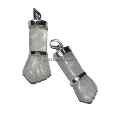 Crystal Quartz figa Charm Pendants