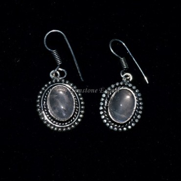 Crystal Quartz Oval Earing