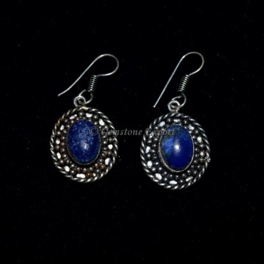 Lapis Lazuli Oval cab Earing