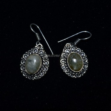 Labradorite Oval Earing