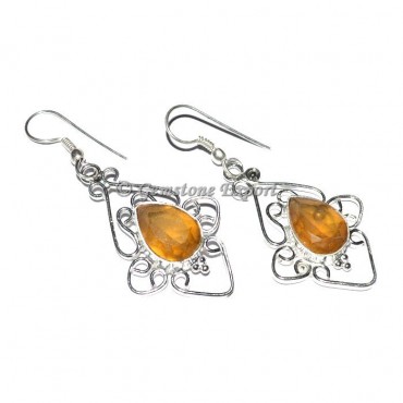 Yellow Quartz Earrings