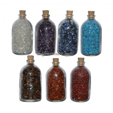 7 Chakra Large Size Gems Bottle Set