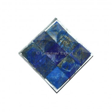 Lapis Lazuli Lemurian 9 Charging Plate Pyramid