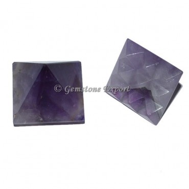 Amethyst Lemurian 9 Cut Vastu Pyramid