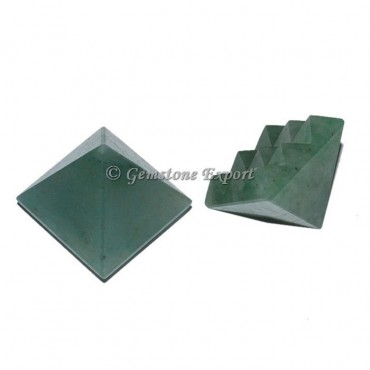 Green Aventurine Lemurian 9 Cut Vastu Pyramid