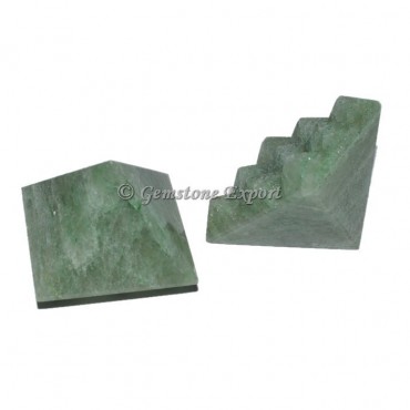 Green Aventurine Lemurian 9 Cut Vastu Pyramid